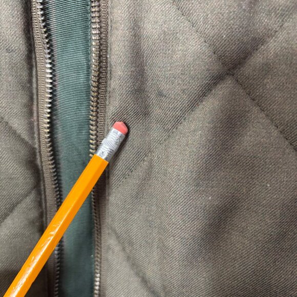 Scotch & Soda Men's Quilted Utility Vest Men’s Green Bomber Hunting Orange XL - Picture 12 of 14